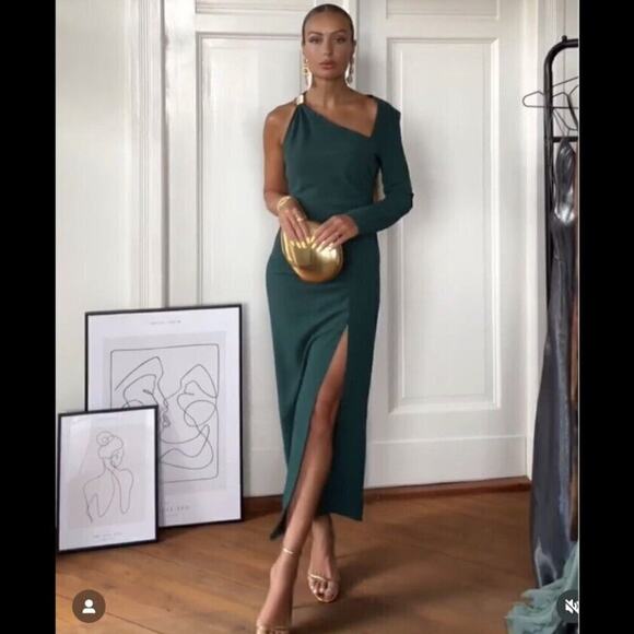 ZARA Ruched Midi Dress NWT - Picture 5 of 16